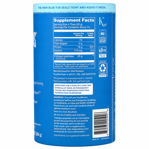 Пептиди колагену Vital proteins Collagen Peptides, 284 г
