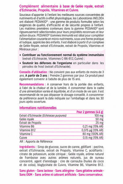Дитячі ведмежуйки Pediakid immunite, 60 шт