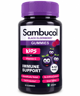Sambucol kids gummies чорна смородина для імунітету, 30 шт