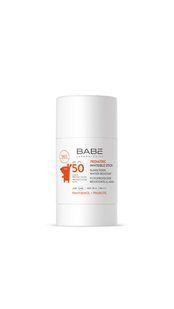 Дитячий сонцезахисний невидимий стік BABE з пантенолом і пребіотиком spf 50, 30 г